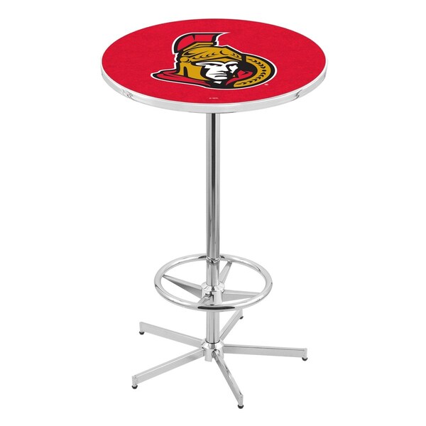 42" Chrome Ottawa Senators Pub Table